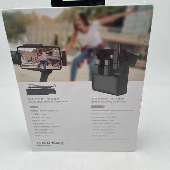 NEW Premium 2.4GHz Wireless Lavalier Microphones and Systems for IPhone - Sealed - Picture 2 of 6